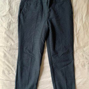 Loft Outlet Straight-Leg Textured Ankle Pants